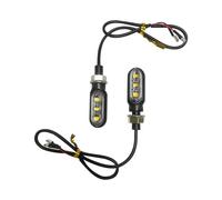 MUTYNE Segnali Indicatori Direzione 2 pezzi universali 12V 3 indicatori di direzione per motociclette, luci lampeggianti, luce marcia ambra
