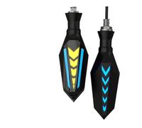 MUTYNE Segnali Indicatori Direzione Indicatori Di Direzione Per Motociclette A Doppio Lato Scorrevoli, Luce Universale 12V, Relè Incorporato, Lampeggiante M10