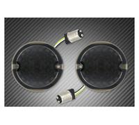 MUTYNE Segnali Indicatori Direzione Kit indicatori di direzione anteriori da 3-1/4 pollici per motociclette Flat 1157 a doppia base per per Touring per Softail FL