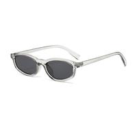 MUTYNE Shauna Retro Small Cat Eye Sunglasses Donna UV400 Moda Uomo Tendenza (Grigio)