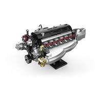 muuchuu Technik Inline-6 - Giocattolo per la costruzione del motore per adulti, super motore per auto che funziona in mattoni con motore, modello classico 2JZ-GTE, progetti fai da te, hobby