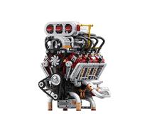 muuchuu Technik V8 - Kit di montaggio motore per adulti con motore, motore V8, motore a pistone, MOC fai da te STEM hobby, giocattoli regali per bambini e ragazzi (2347 pezzi)