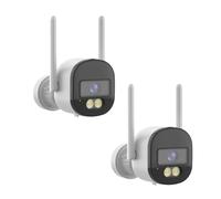 Muuookka 2pcs Tuya Smart Life IP Camera 2.4G/5G WiFi 2K 4MP Security Camera Mini CCTV Video Surveillance al Rilevamento