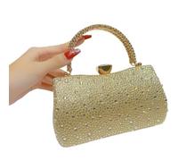 Muuookka Pochette da Sera Foderata In - Borsa da con Strass Scintillanti per Feste e Matrimoni, Colore