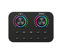 Muuookka Scheda Audio Live con Mixer Audio con Voce per La Registrazione di Trasmissioni KTV, Musica Karaoke, Volume del Microfono Regolabile