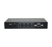 Muuookka Splitter Switch Switcher 3G-SDI/HD-SDI 4in 2out 4x2 Distributore SDI con RS232 Controllo Centrale Spina UE EU Plug
