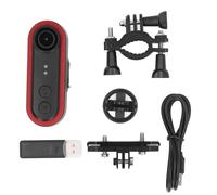 Muuookka Telecamera per Visuale Posteriore della Bicicletta Batteria da 3500mAh Impermeabile IPX6 Registrazione in Loop Angolo Ampio di 150° per Luce Posteriore della Bicicletta per la Guida Notturna