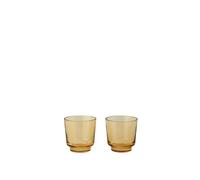 Muuto Raise Glass Set di 2 20 Cl Arancione Bruciato