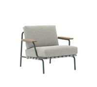Muuto Settle Poltrona da Esterno Ribbed Weave 2/ Verde Scuro