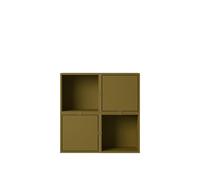 Muuto Stacked Hallway Shelf Configurazione 4 Marrone-Verde