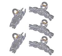 MUUYYI 5 fermagli per capelli trasparenti per donne e ragazze, con denti forti, a banana, per donne e ragazze