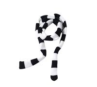 MUUYYI Sciarpa da donna stile sciarpa sottile sciarpa lunga scialli casual viaggi shopping scattare foto sciarpa per adolescenti, nero spesso e bianco, Taglia unica