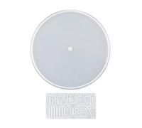 MUUYYI Stampo in resina per orologio con numeri grandi, stampo in silicone per resina epossidica, decorazione da parete clack-art