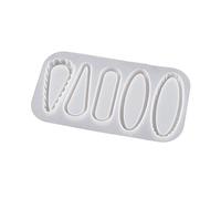 MUUYYI Stampo per capelli in silicone Stampo per capelli in resina Stampo per gioielli per colata di gioielli Clip per capelli che fa strumento di fusione in silicone Materiale in