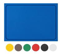 Muvell robusto tagliere in plastica blu 60x40x2 cm | Lavabile in lavastoviglie | Tagliere conforme alle norme HACCP per pesce | Tagliere con scanalatura per il succo
