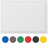 Muvell Tagliere stabile in plastica, bianco, 45 x 30 x 2 cm, lavabile in lavastoviglie, extra spesso, delicato sui coltelli, colori e dimensioni a scelta, tagliere da cucina per pane e formaggio