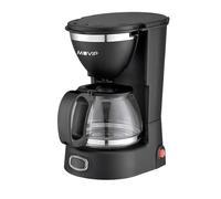 MUVIP Caffettiera filtro elettrico, 650 W, funzione antigoccia, filtro pieghevole permanente, indicatore del livello dell'acqua, contenitore trasparente, capacità per 6 tazze