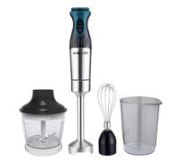 Frullatore a Immersione Muvip Inox 1200W + Accessori - 2 Velocità - Controllo Velocità - Corpo in Acciaio Inox