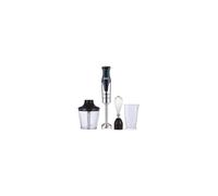 Muvip frullatore ad immersione Inox 1200W + Accessori - 2 Velocità - Controllo Velocità - Corpo Acciaio Inox