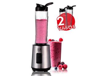 Muvip Smoothie Blender 300W Acciaio Inossidabile 2 Bicchieri 600ml - Vari Colori NEW