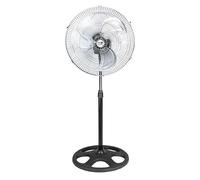 MUVIP Ventilatore industriale su piano, 75 W, 45 cm, 3 velocità, colore: argento/nero