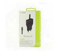 Muvit Caricabatterie Travel Apple Lightning Mfi 1m 2.4a Black