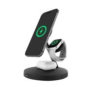 Muvit For Change APH-MWC3 Caricatore 3 in 1 Magsafe+ Supporto per orologio/Airpod Nero