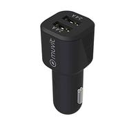 MUVIT FOR CHANGE Caricabatteria da auto 2 USB 2 x 2,4 A 24 W Nero