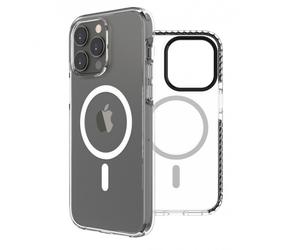 Muvit for Change Case Recycletek Magsafe Antiurto 3m Trasparente/Nero Apple iPhone 14 Pro Max