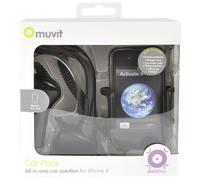 Muvit Pack auto per iPhone 4 custodia caricabatterie accendisigari supporto auto