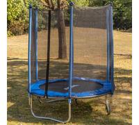 MUWO "Jump" Tappeto elastico per esterni con rete di sicurezza 182 cm blu Taglia:taglia unica
