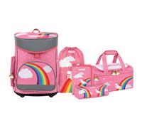 MUWO "Little Leo" Set Zaino Scuola 5 Parti con Borsone, Unisex