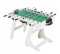 MUWO "Mondial" Calciobalilla pieghevole da interno bianco bianco Taglia:taglia unica