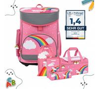 MUWO "Piccolo Unicorno" Bambini Cartella Set 5 pz. rosa Taglia:taglia unica