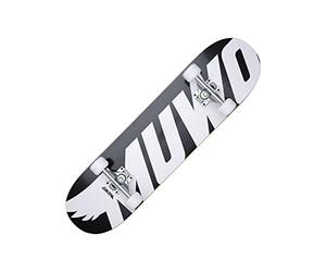 MUWO Street Skateboard 31 x 8 pollici - Tavola completa per principianti in robusto legno e alluminio, adatta per bambini, adolescenti e adulti con diversi motivi (Big Basic)