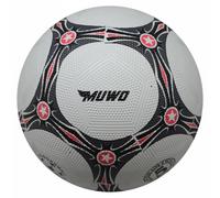 MUWO "Topscorer" gomma Pallone da calcio bianco rosso rosso Taglia:taglia unica