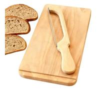 Muwugui Affettapane A Doppia Lama - Taglierina A Doppio Lato | Affettatrice per Pane con Tagliere in Acciaio Inossidabile,Per Toast, Torta, Chef, Casa, Cucina, Ristorante E Appartamento