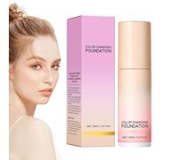 Muwugui Fondotinta Che Si Adatta Al Colore,Correttore Con Lunga Tenuta 30ml | Fondotinta con Regolazione del Colore,Per Donne E Ragazze Per Il Viaggio Il Pendolarismo Gli Incontri Le Riunioni E La