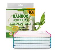 Muxel - Set di 10 Strofinacci in bambù