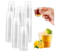 MUXHEL 500 bicchieri da liquore in plastica, 3 cl/30 ml, bicchieri da liquore, in plastica, riutilizzabili, in materiale PS, accessori per feste, stabili e riutilizzabili