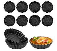 MUXHEL Set di 15 pirottini per tortette, 9,6 x 2,5 cm, stampi per tortette, mini stampi per tartelette, stampi per torte e quiche, pirottini per tartellette, forma piccola