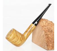 MUXIANG Pipa da fumo per tabacco fatta a mano in legno d'ulivo Tubi in legno unici AB0003
