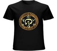 MUXIAOQI Arcane Circle Men's T Shirt Unisex Tee Graphic Short Sleeve Tops Black XXL