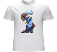 MUXIAOQI Assassination Classroom Nagisa Shiota Men's T Shirt Unisex Tee Short Sleeve Tops White L