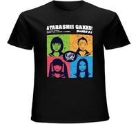 MUXIAOQI Atarashii Gakko No Leaders Portraits Grunged Men's T Shirt Unisex Casual Graphic Tops Black L