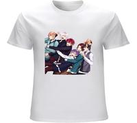 MUXIAOQI Ayato Sakamaki Diabolik Lovers Vampire Men's T Shirt Unisex Casual Graphic Tops White S
