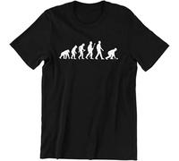 MUXIAOQI Bowler Evolution of Lawn Bowls T Shirt Graphic Unisex Tee Black M