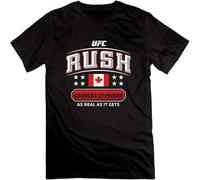MUXIAOQI Boxer Georges St Pierre Proud Fighter T Shirt Graphic Unisex Tee Black L
