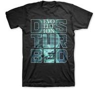 MUXIAOQI Disturbed Evolution T Shirt Fit Casual Graphic Short Sleeve Tops Black M