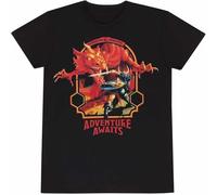 MUXIAOQI Heroes INC Adventure T Shirt Awaits Fit Casual Graphic Short Sleeve Tops Black XL